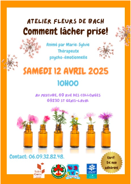 Atelier-Conférence : Apprenez à lâcher prise avec les Fleurs de Bach